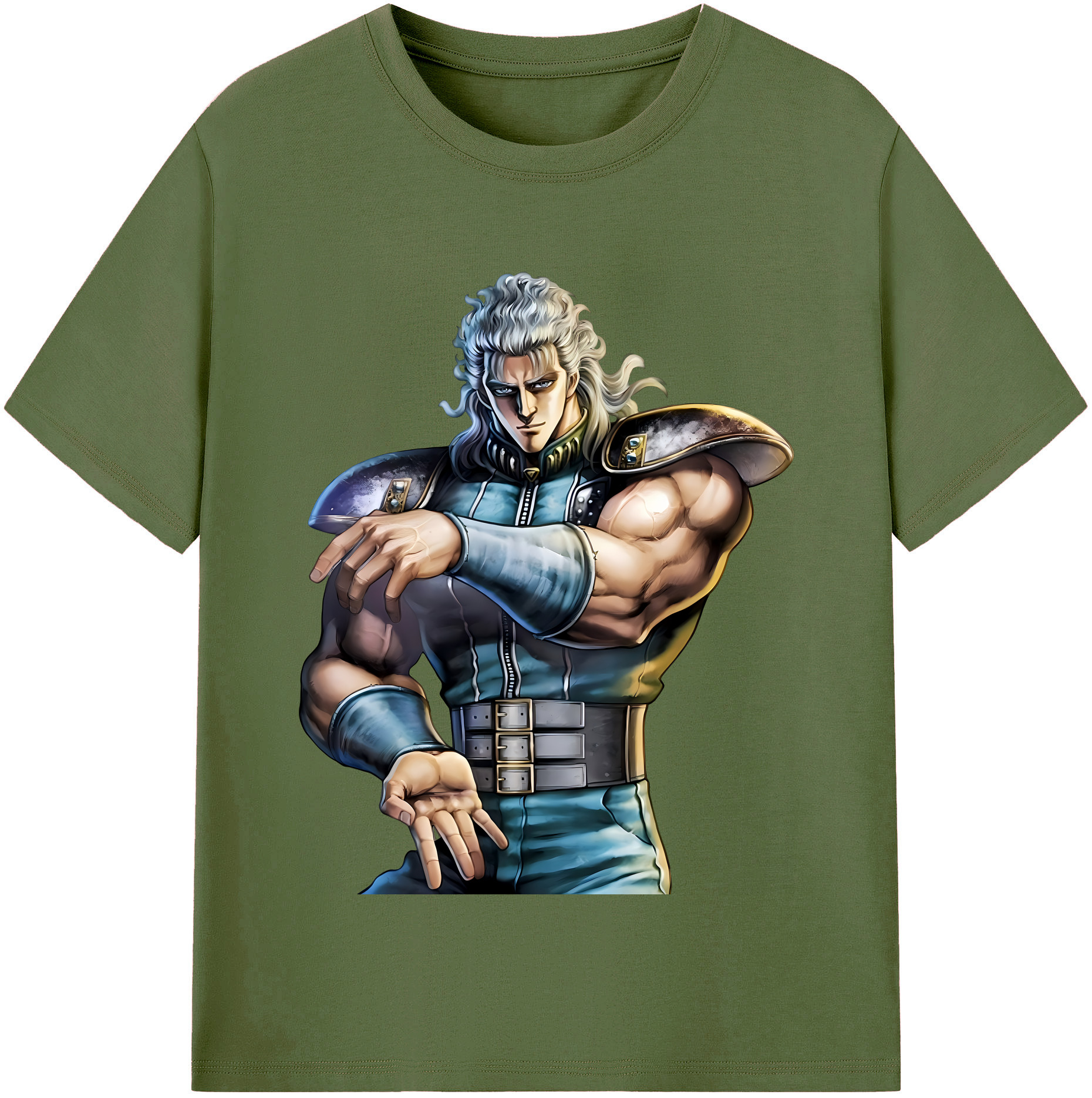 （画像用） 北斗の拳 Fist of the North Star 綿100％半袖Tシャツ（フロントプリント）